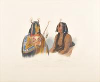 A Group of seven reproduction Karl Bodmer prints, comprising: