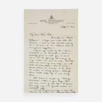 [Literature] O'Neill, Eugene Autograph Letter, signed