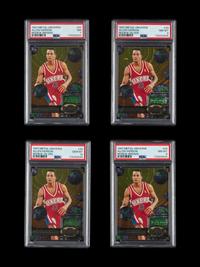 A Collection of PSA Graded 1997 Metal Universe Allen Iverson Reebok Basketball Cards No. 20