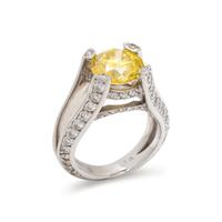 IRRADIATED DIAMOND AND DIAMOND RING