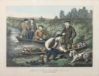 An American Hunting Scene Height 22 3/4 x width 29 inches