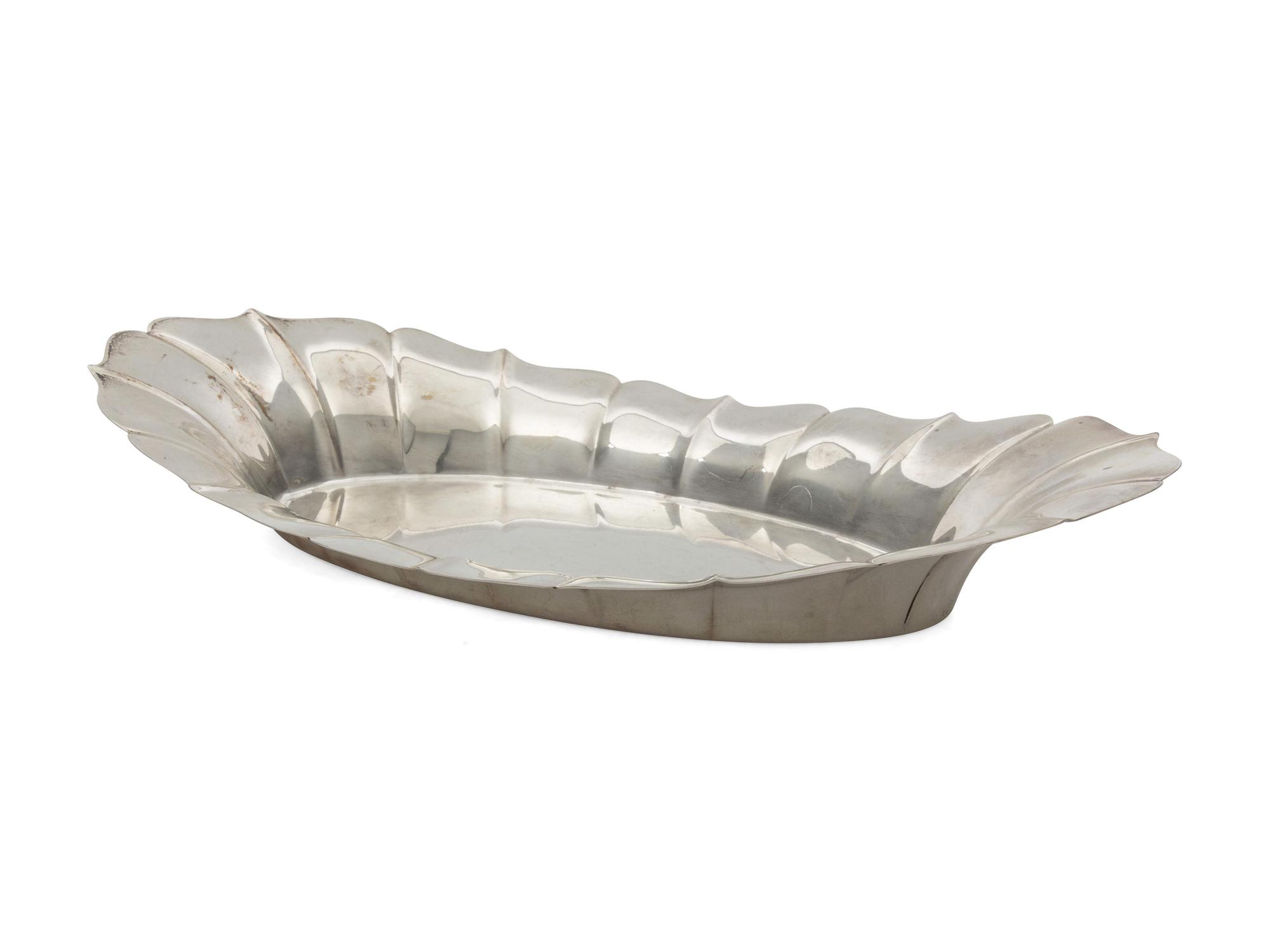 An American Silver Bread Dish