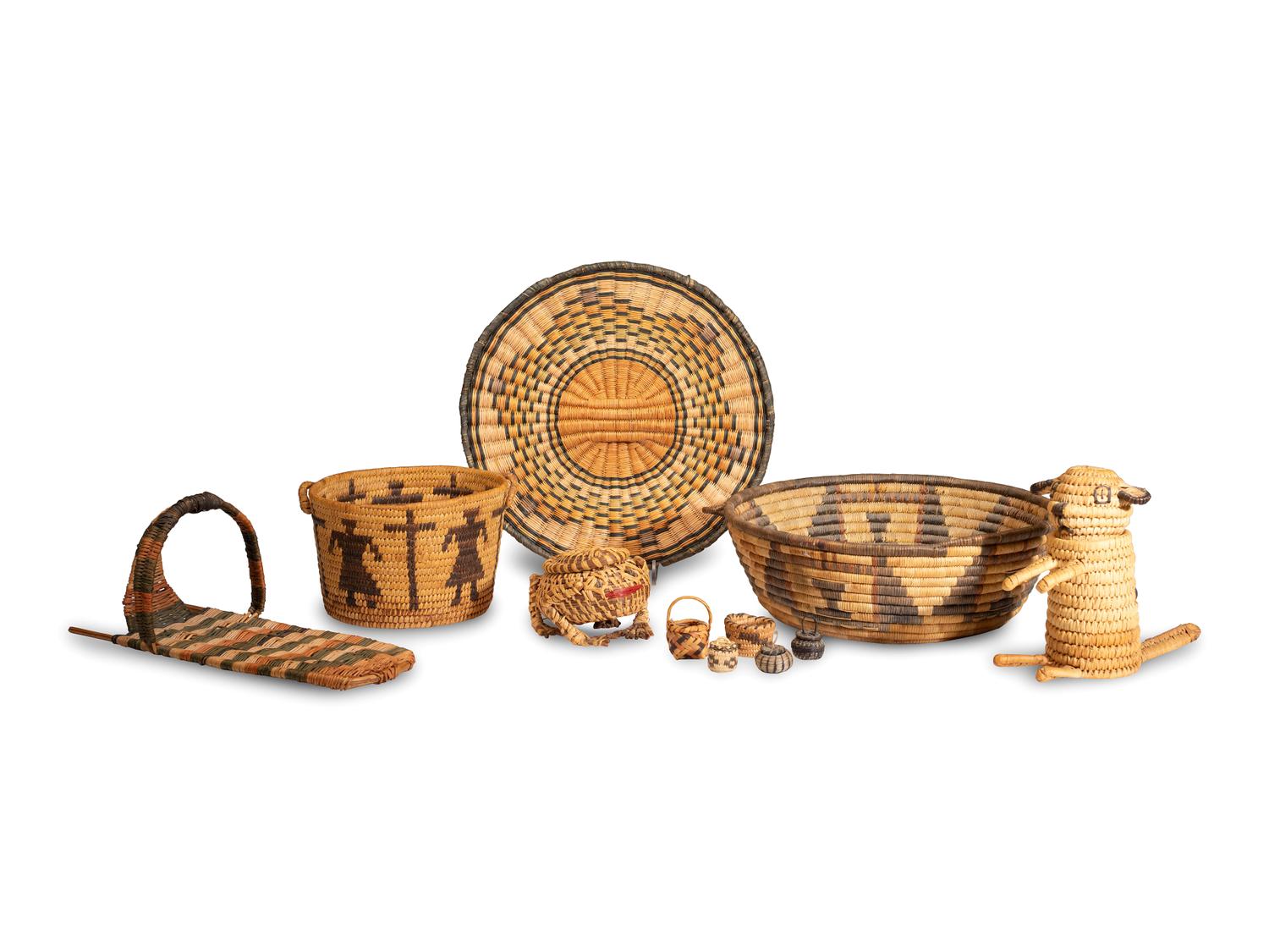 Assortment of Southwestern and Southeastern Baskets