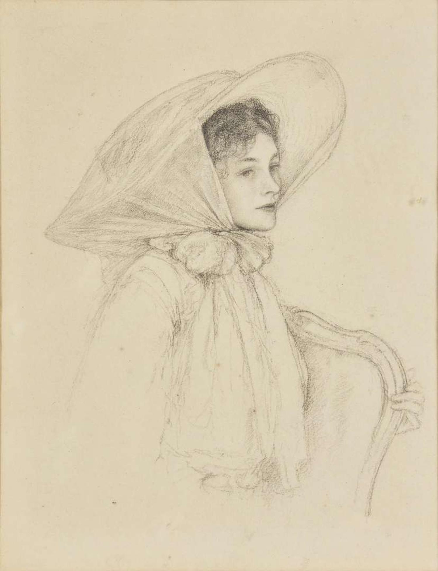 Ernest Haskell (American, 1876–1925) - Seated Woman in a Hat