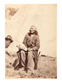 Native Americans JACKSON, William Henry (1843-1942), photographer. Shoshone Chief Washakie.