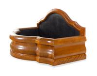 A Large German Molded Walnut Jardinière