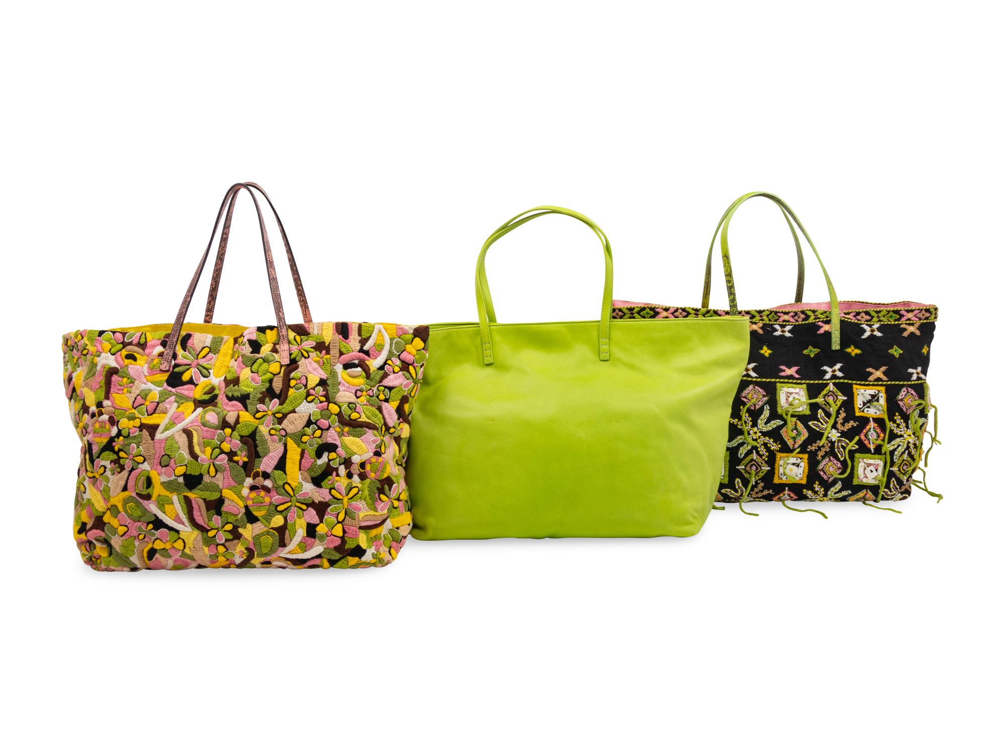 Three Fendi Tote Bags