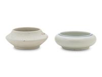 Two Chinese White Porcelain Brush Washers