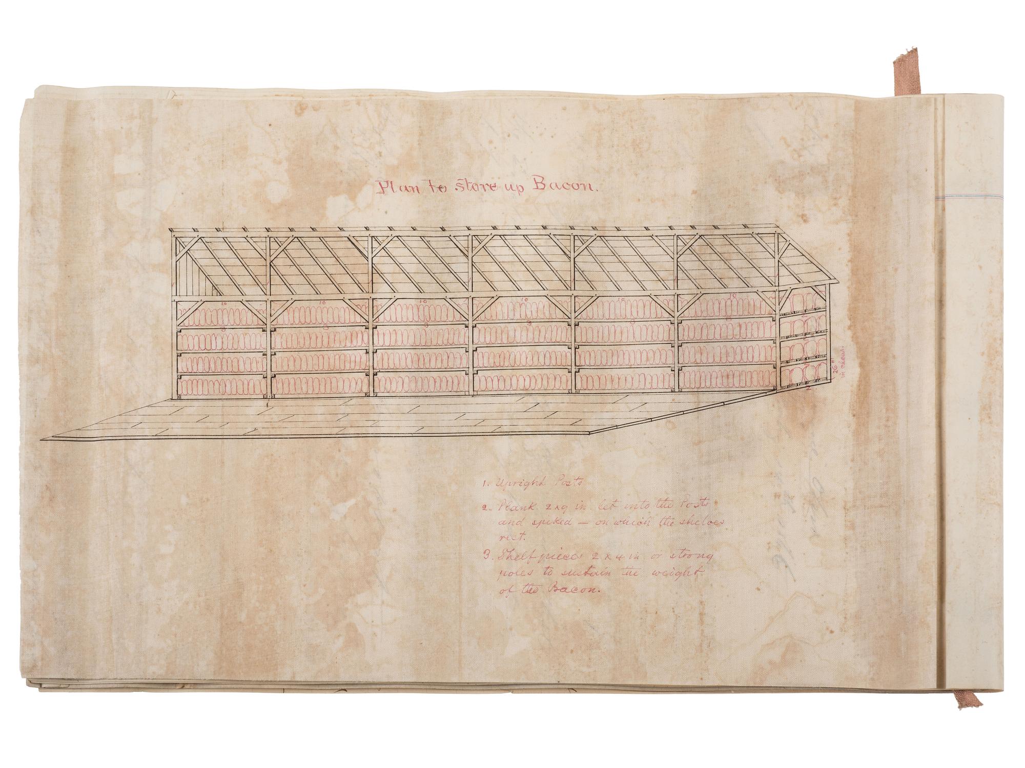 [CIVIL WAR]. Small archive associated with Lt. Col. William M. Vogelson (1831-1892), 27th Ohio Infantry and U.S. Commissary Dept., including a hand-drawn map of frontier stations and a report on "Inspection in the District of Nebraska."