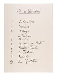 La Révolution Française 1789 (complete portfolio of ten, with text pages and portfolio case), 1977