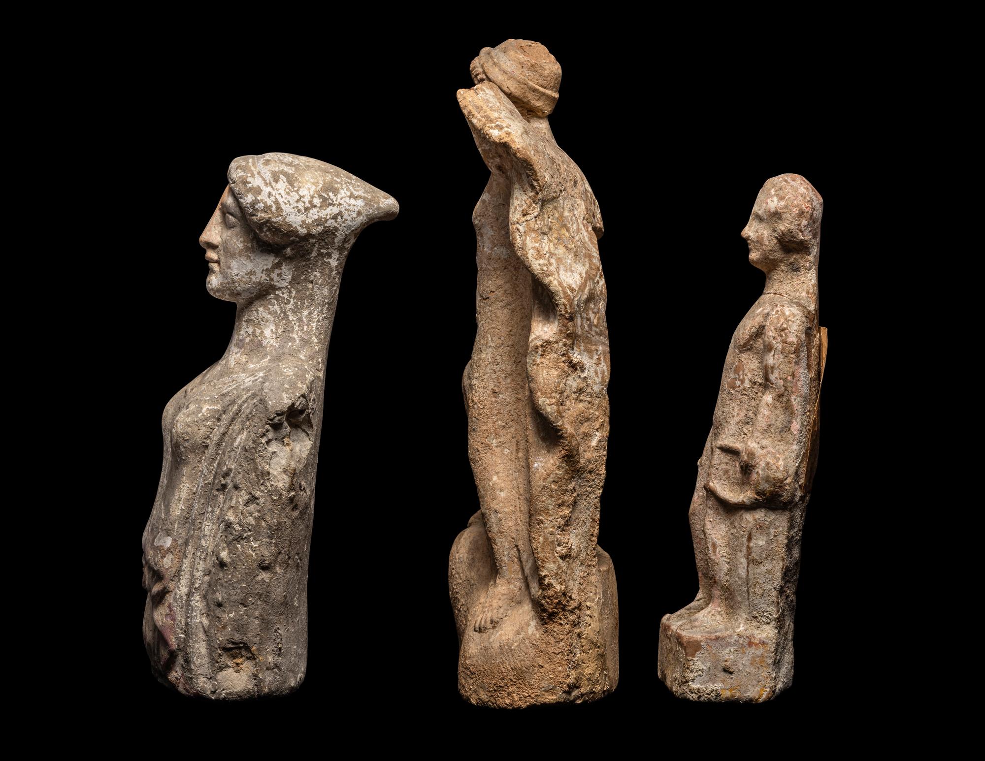 Three Boeotian Terracotta Figures
