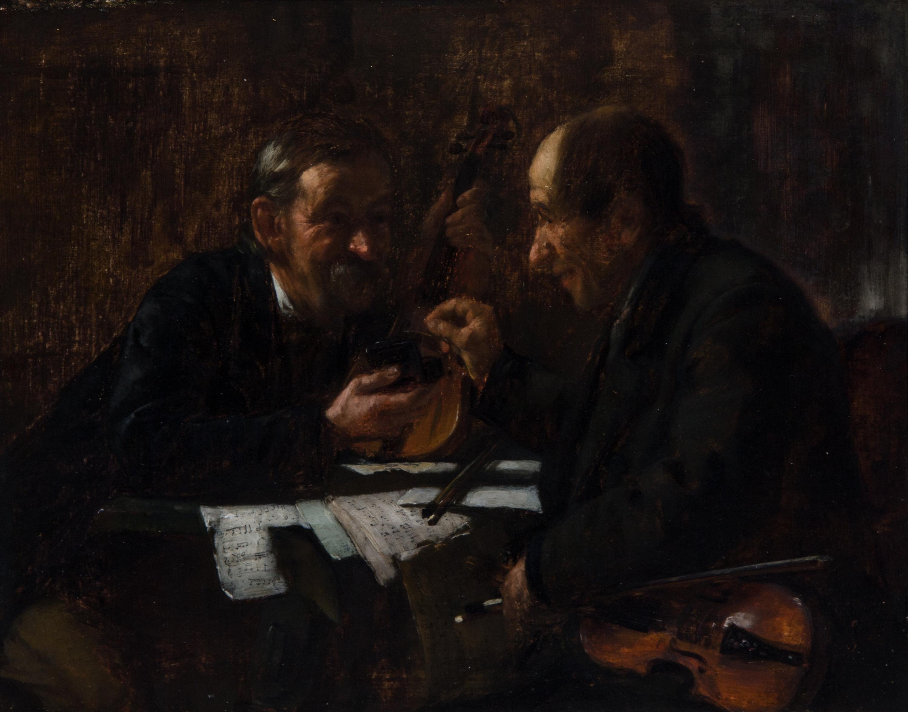 Ludwig (Louis) Rach, (German, b. 1853), The Two Violinists