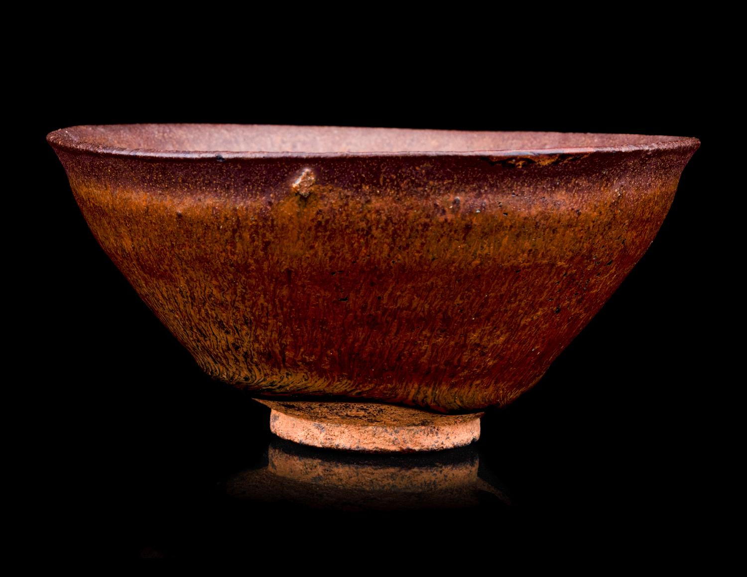 A Chinese Jian 'Hare's Fur' Glazed Stoneware Tea Bowl