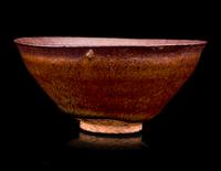 A Chinese Jian 'Hare's Fur' Glazed Stoneware Tea Bowl