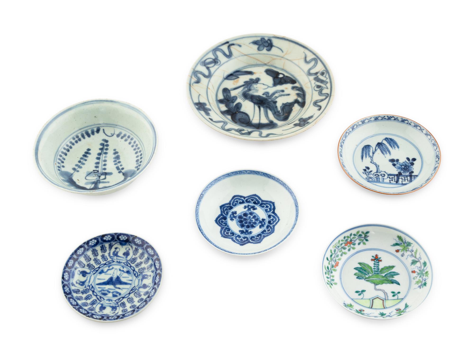 Six Chinese Porcelain Dishes