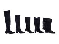 Nine Pairs of Designer Boots: Five Manolo Blahnik, Two Prada, One Delage, One Roger Vivier