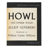 Ginsberg, Allen (1926-1997). Howl and Other Poems . With an Introduction by William Carlos Williams. San Francisco: The City Lights Pocket Bookshop, 1956.