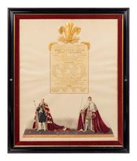 Nine Engravings Depicting the Coronation of George IV