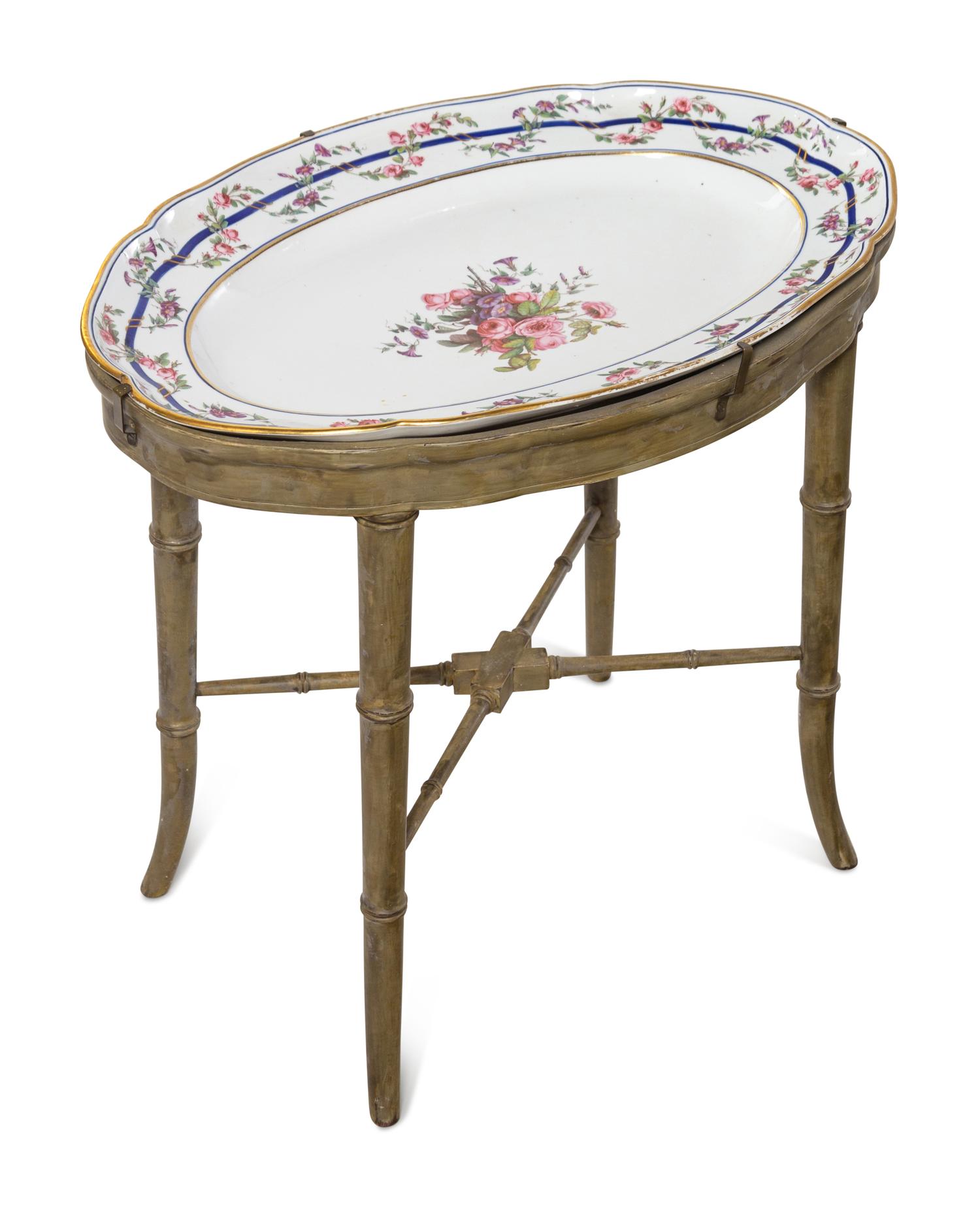 A Pair of Gilbert Drouet Painted Sèvres Porcelain Platters