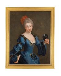 Portrait of a Lady Holding a Mask