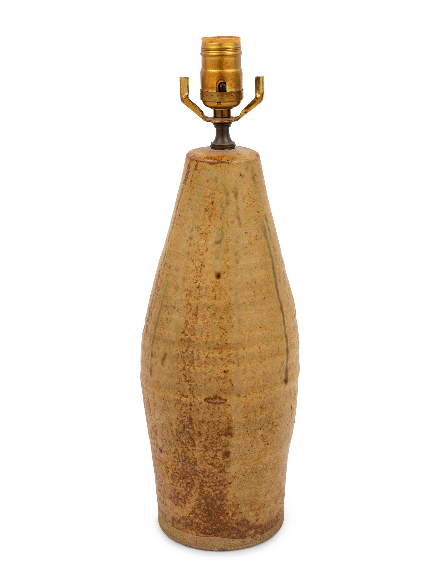An American Studio Pottery Table Lamp