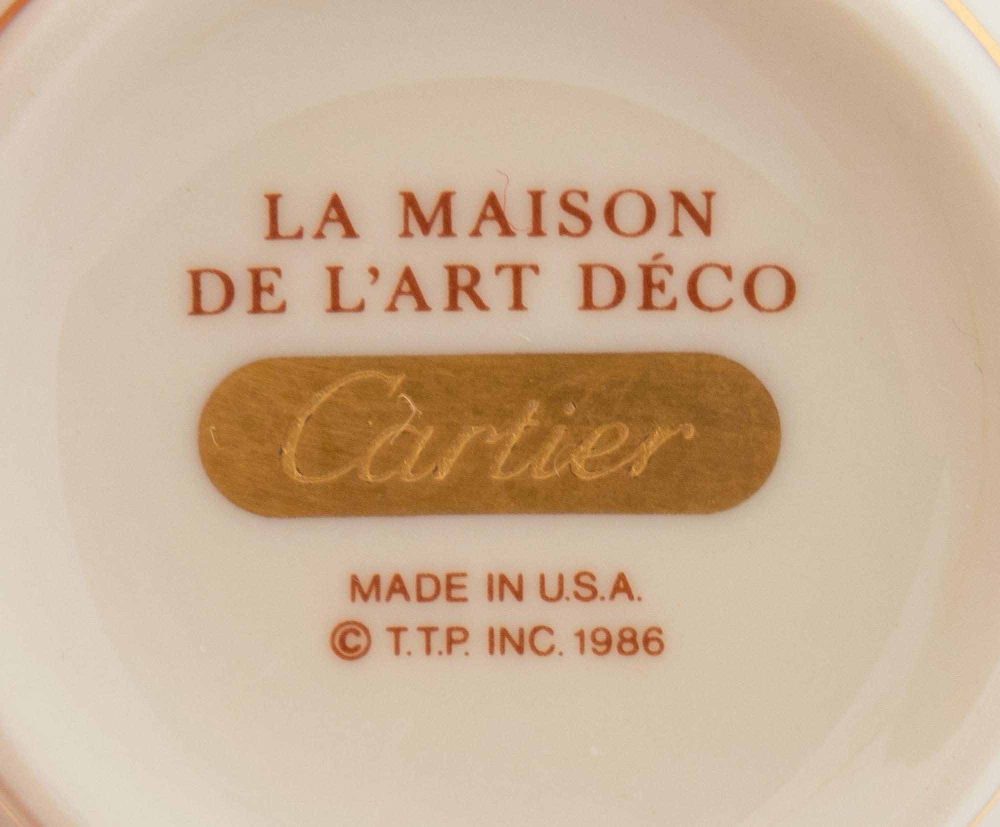 A Cartier La Maison de l'Art Deco Dinner Service