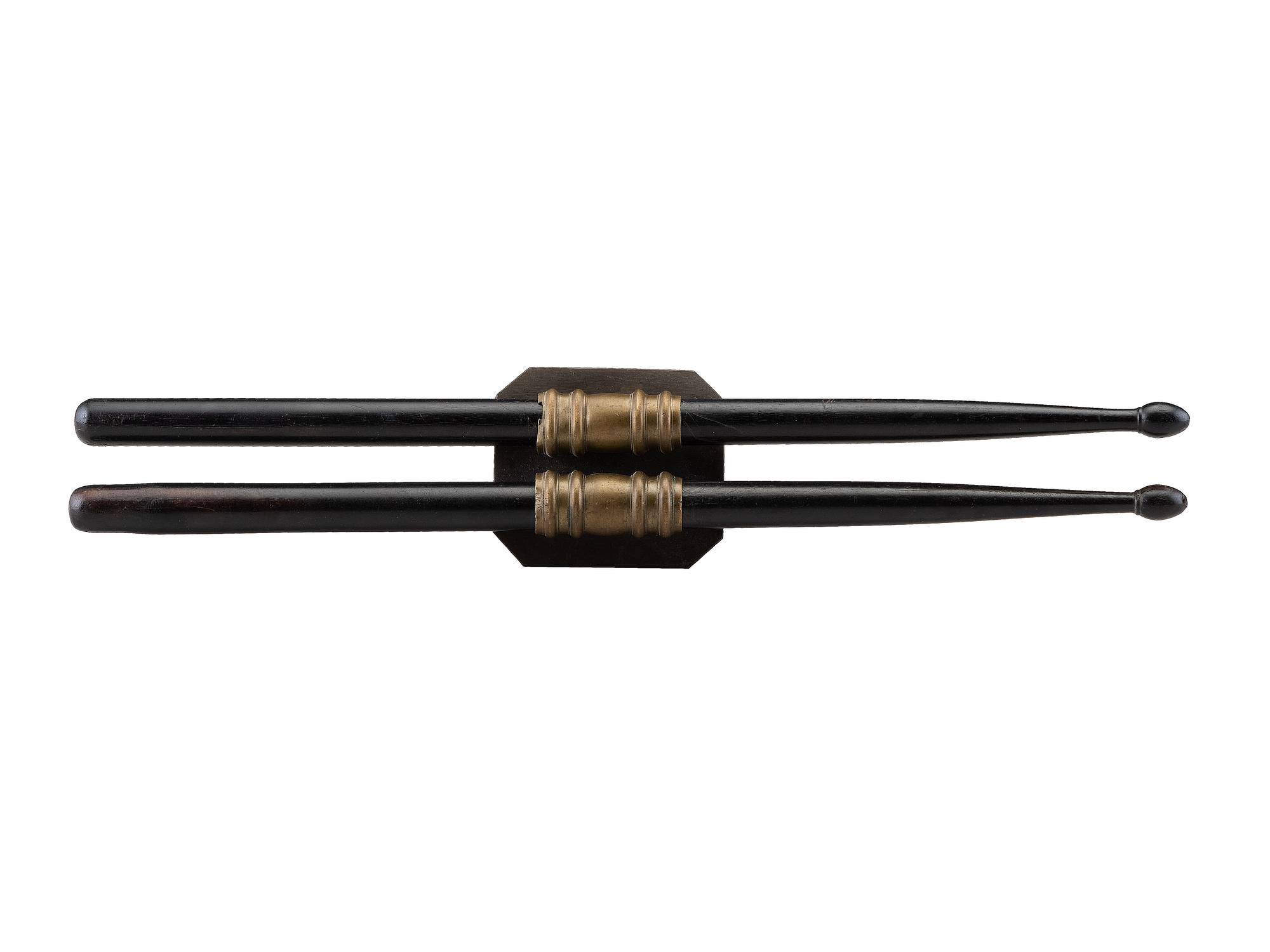[CIVIL WAR]. A pair of rosewood drumsticks and carriage.