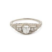 ART DECO, DIAMOND RING