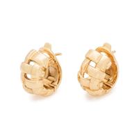 TIFFANY & CO., YELLOW GOLD HUGGIE EARCLIPS