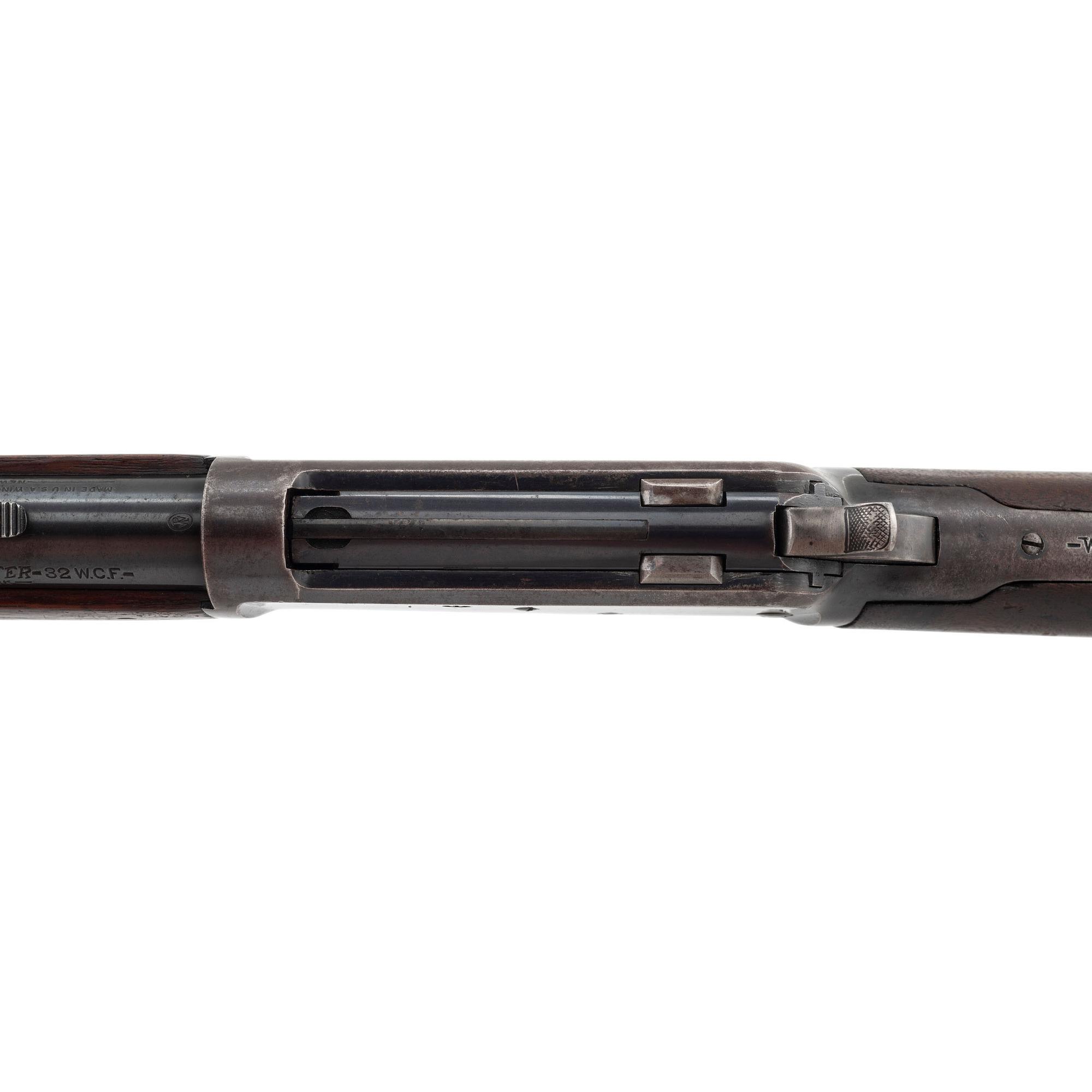 ** Winchester Model 1892 with Button Magazine and Replaced Barrel