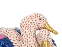 A Herend Porcelain Model of Two Ducks