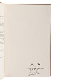 HUGHES, Ted (1930-1998). Spring Summer Autumn Winter. London: The Rainbow Press, 1973.
