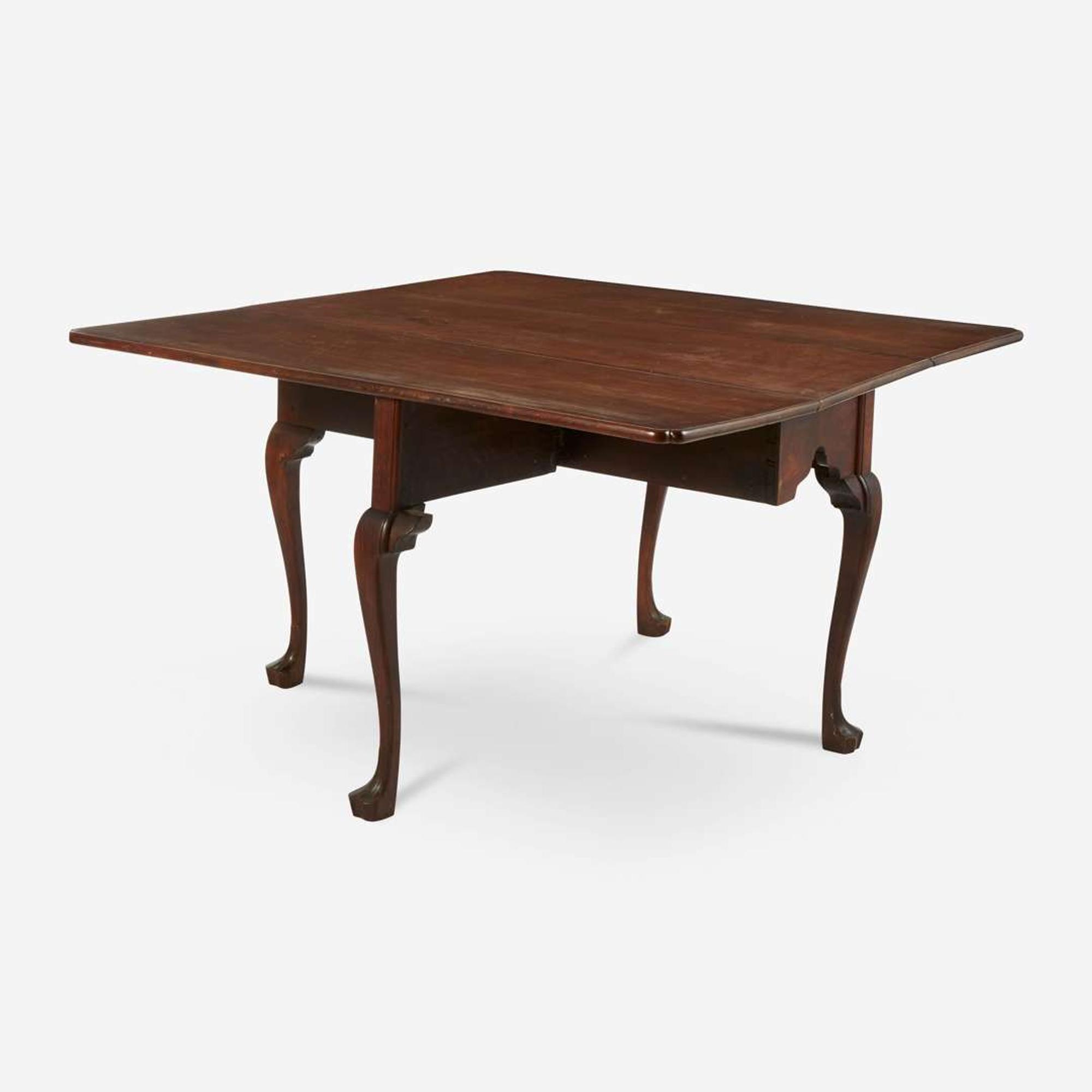 A Queen Anne carved mahogany drop-leaf table Probably Philadelphia, PA, circa 1770