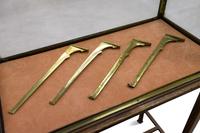 An A. Ravenel Parisian Brass and Glass Retailer's Window Vitrine on Oak Stand