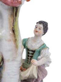 A Meissen Porcelain Group of Figures Around a Tree