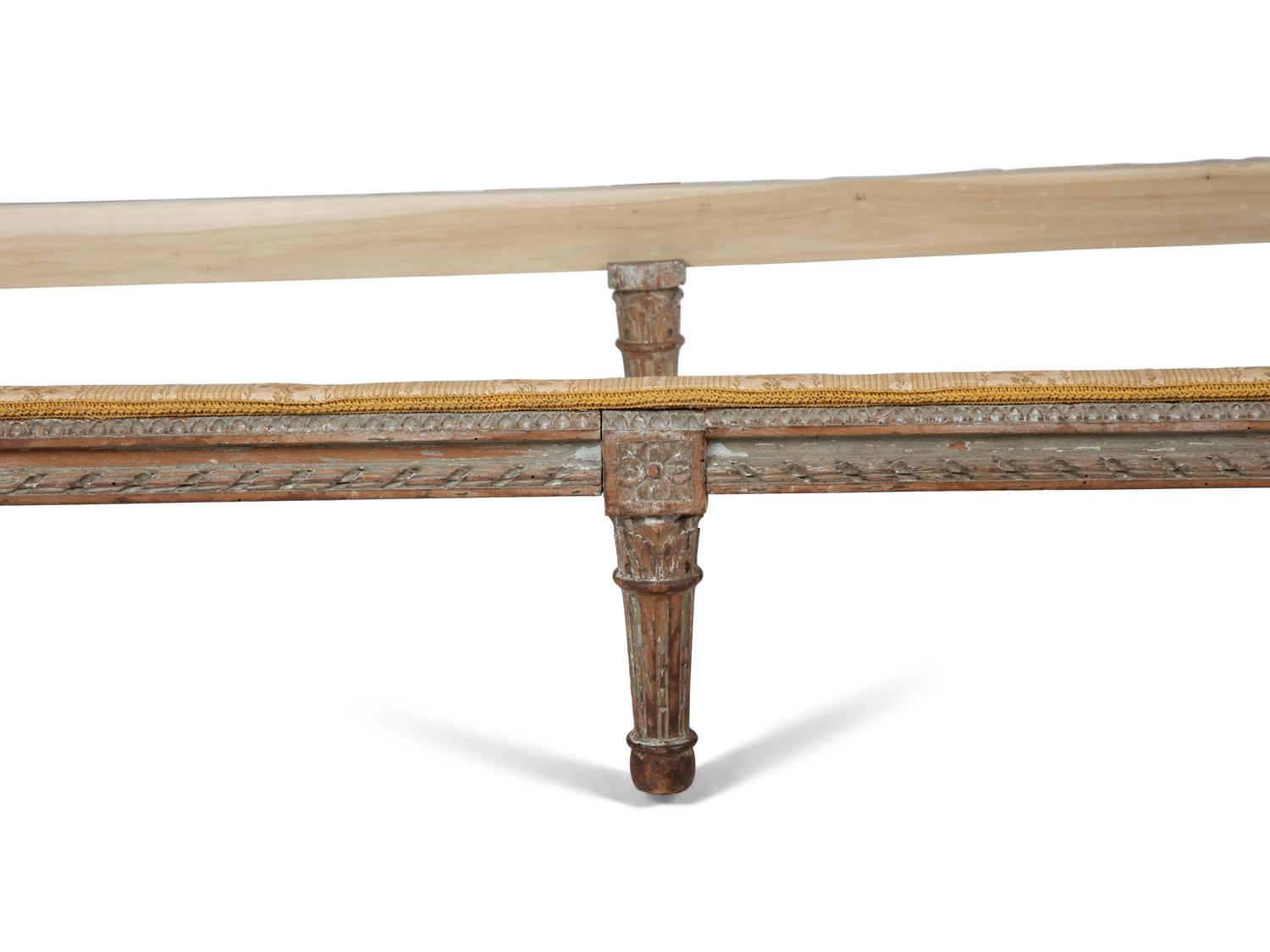 A Louis XVI Gray-Painted Daybed — LATE 18TH CENTURY