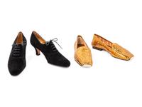 Two Pairs of Shoes: Fratelli Rossetti and Kate Spade, 1990-2000s Andrea Pfister and Pupi D' Angieri Shoes, 1980s Roger Vivier Shoes, 2000s
