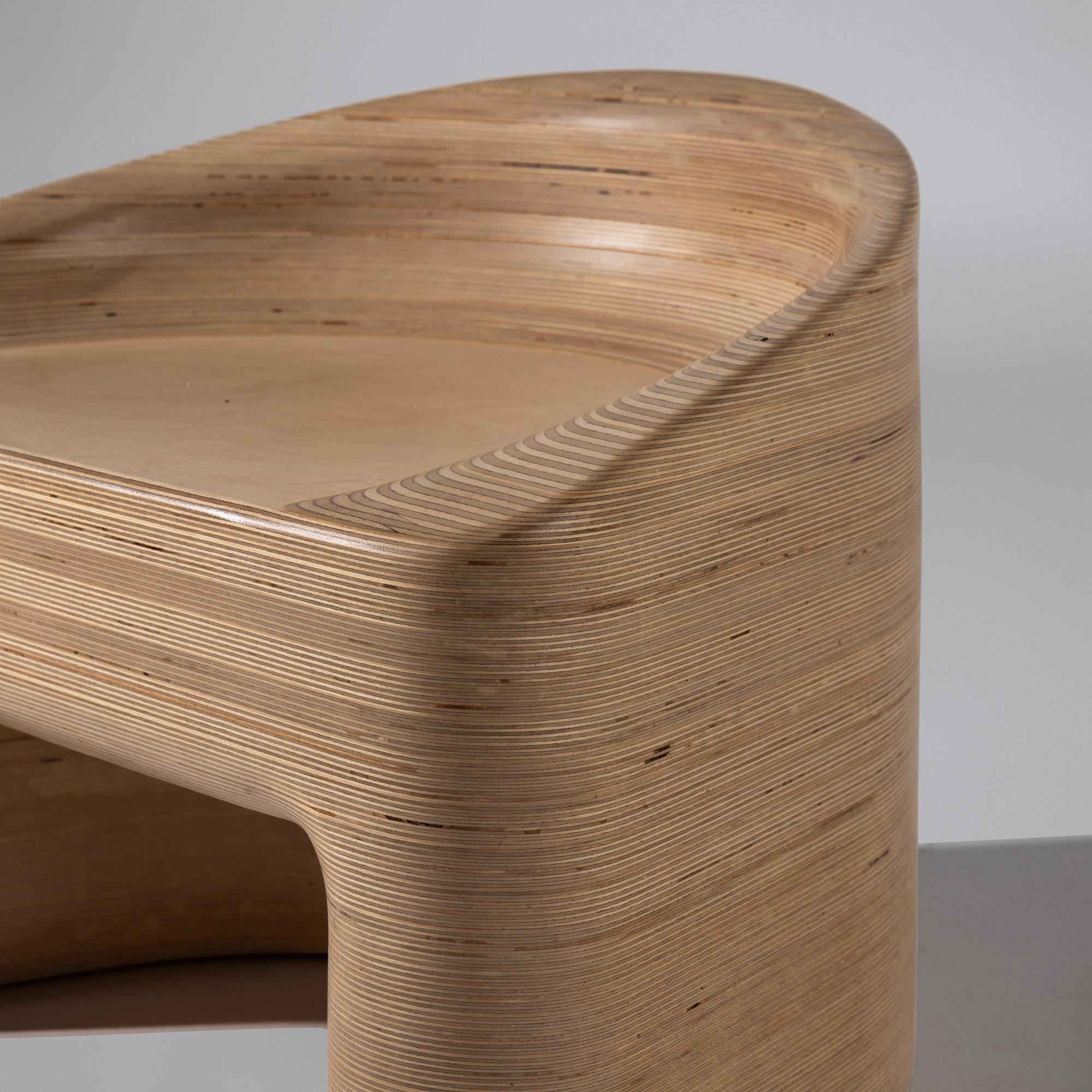 Timbur 21st Century — Pair of Stack Chairs for Partners & Spade, 2021