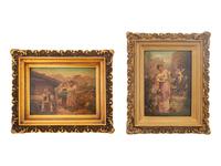 A Collection of Continental Miniature Framed Decorative Works