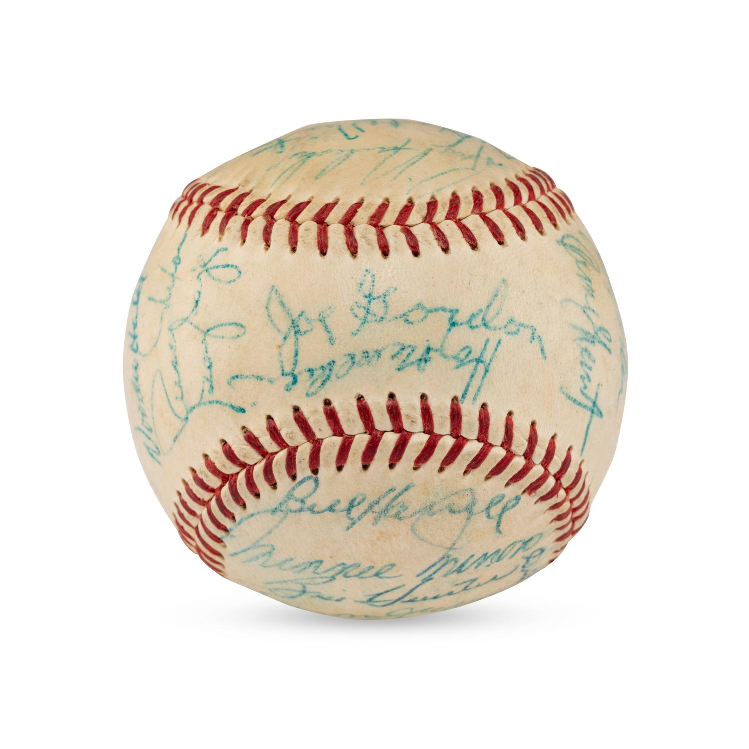 A 1958 Cleveland Indians Team Signed Autograph Baseball