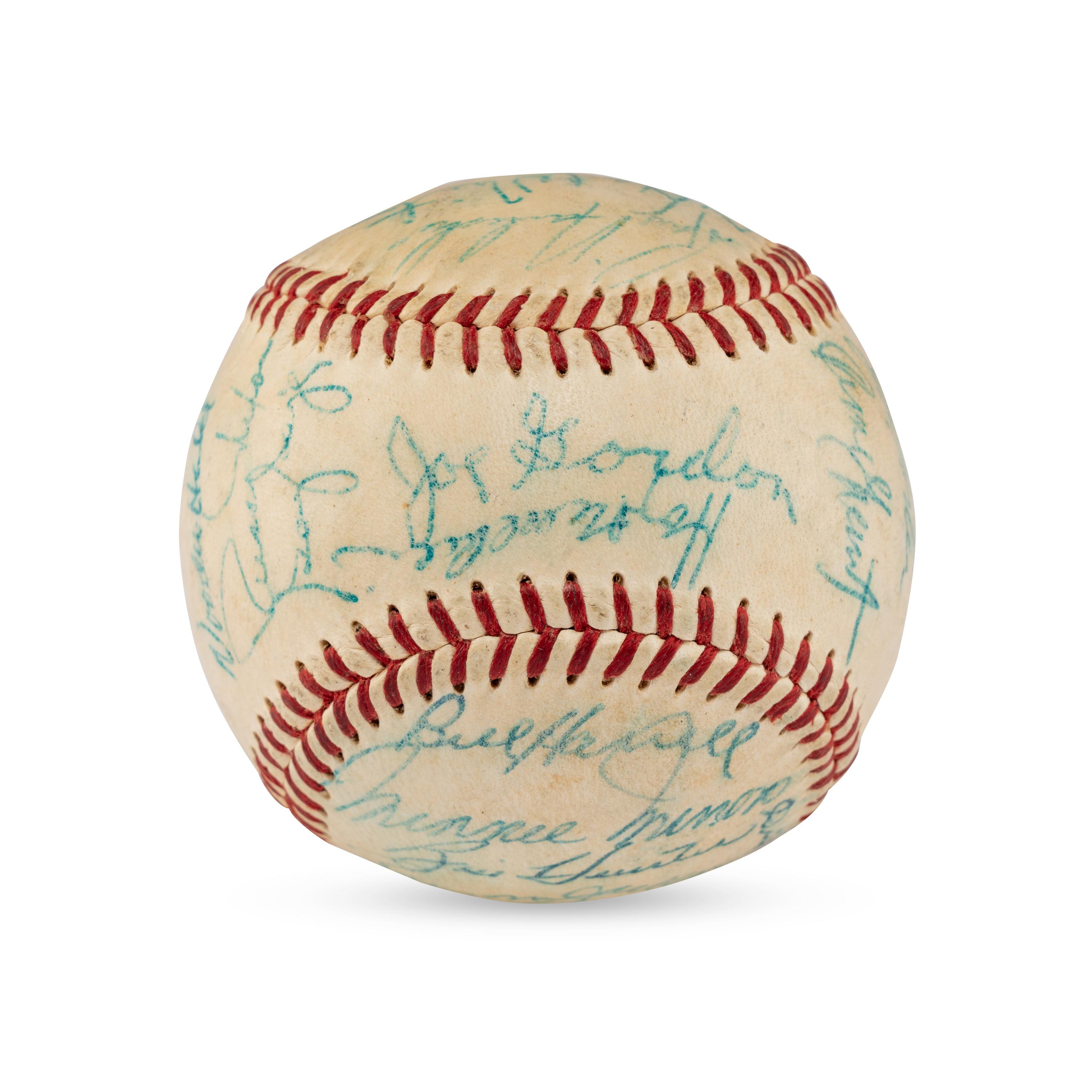 A 1958 Cleveland Indians Team Signed Autograph Baseball