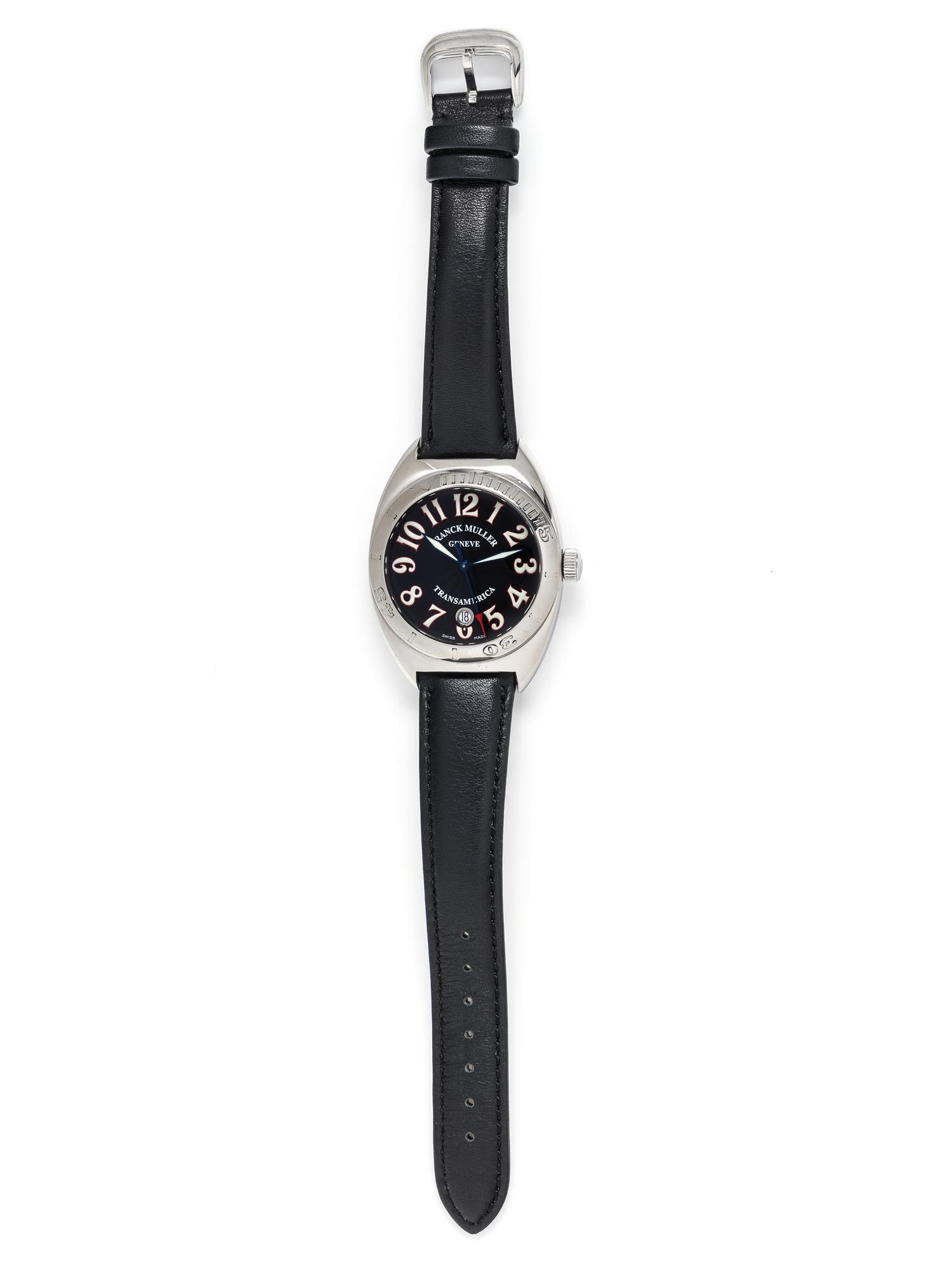 FRANCK MULLER, STAINLESS STEEL LIMITED EDITION REF. 2000 SC P 'TRANSAMERICA' WRISTWATCH