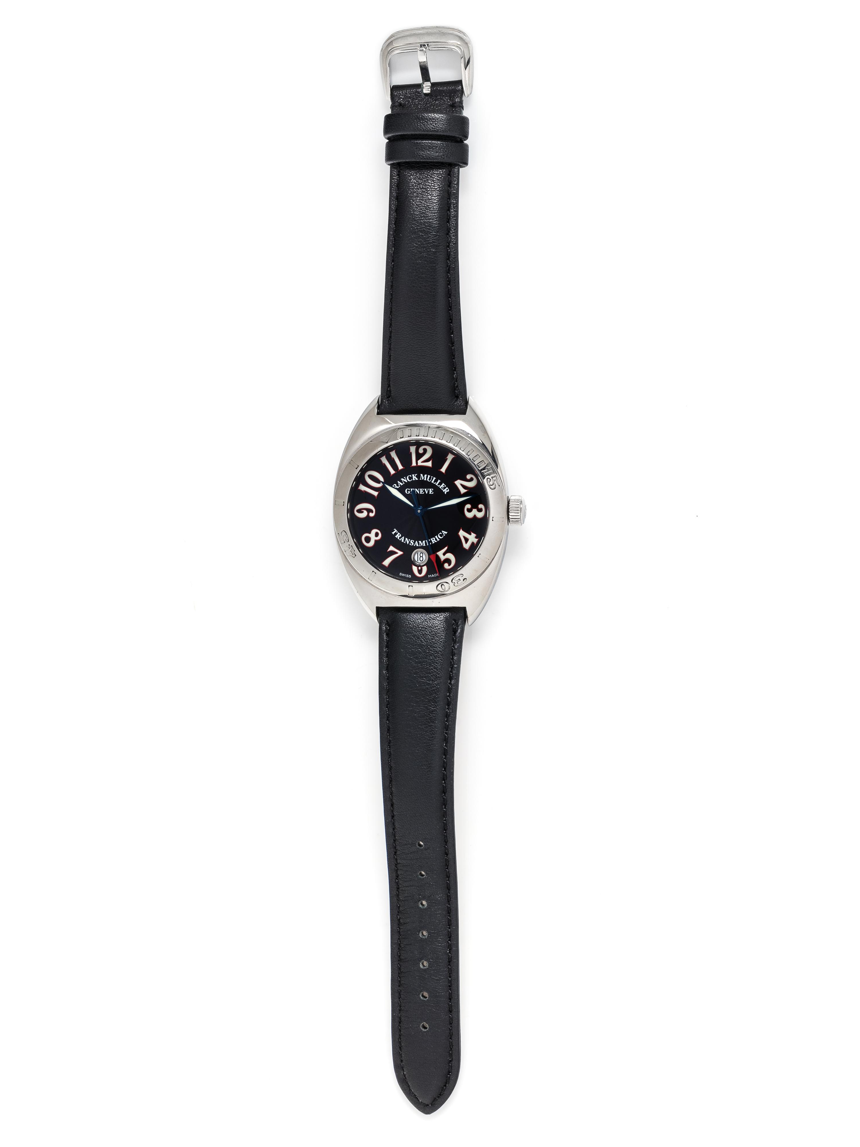 FRANCK MULLER, STAINLESS STEEL LIMITED EDITION REF. 2000 SC P 'TRANSAMERICA' WRISTWATCH