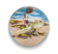 Jim Donofrio, (American), a frog paperweight