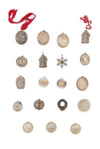 A Collection of Twenty-Three Buccellati Parcel-Gilt Silver Ornaments