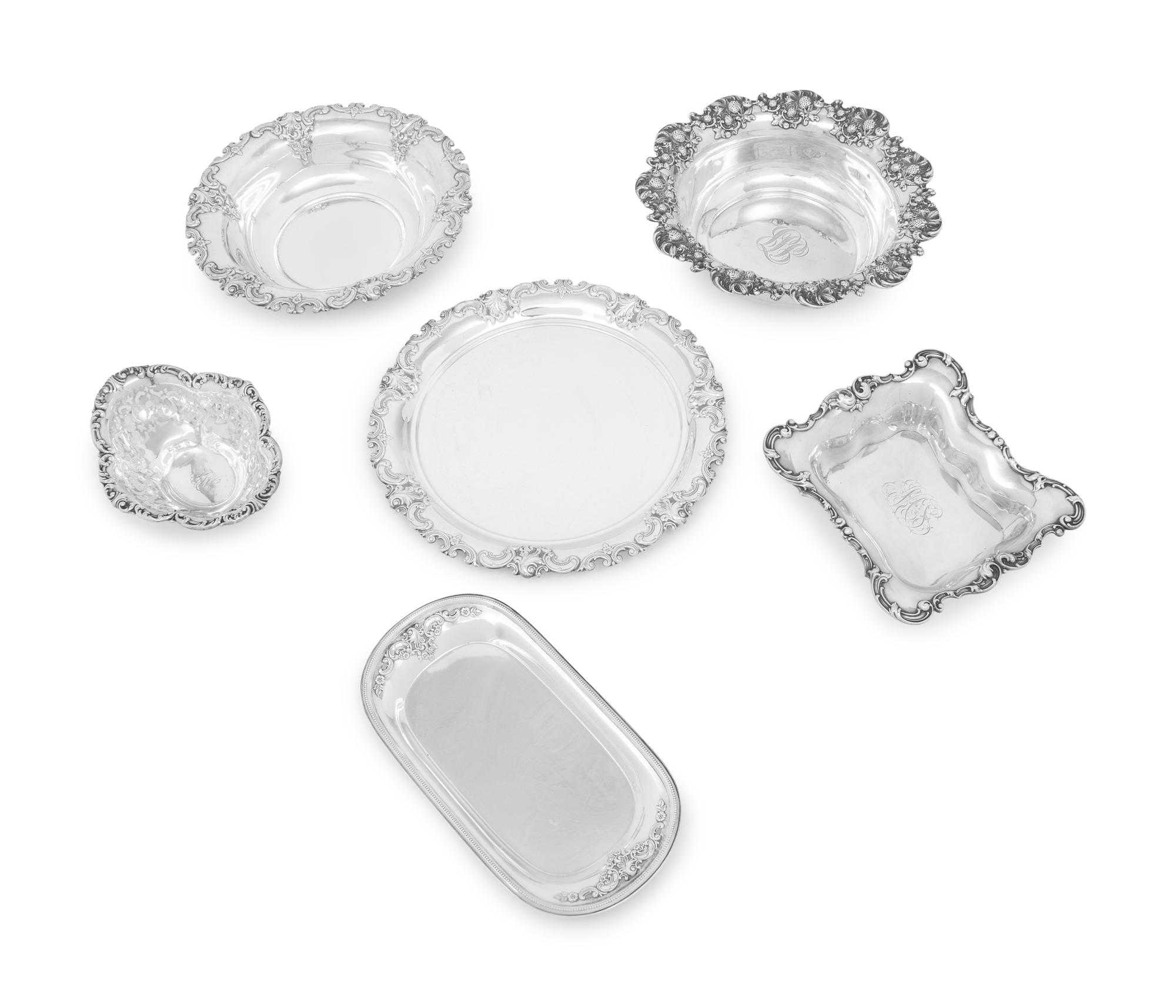 A Group of American Silver Table Articles