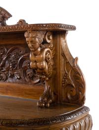 A Renaissance Revival Carved Oak Sideboard