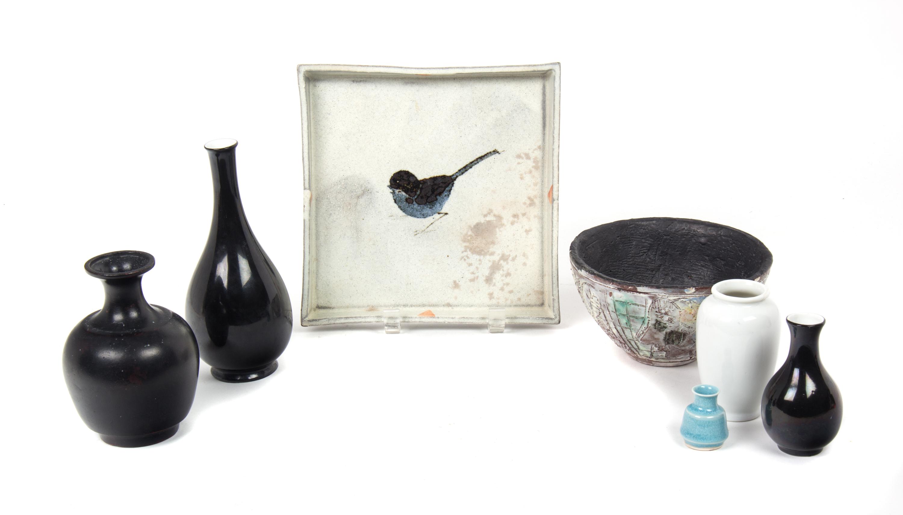 A Group of Miscellaneous Pottery Height of plate 8 x width 8 inches. — 20TH CENTURY