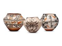 Acoma Pottery, Insects and Birds
