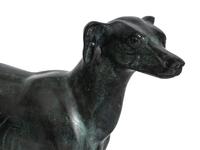 A Pair of Cast Bronze Greyhound Sculptures